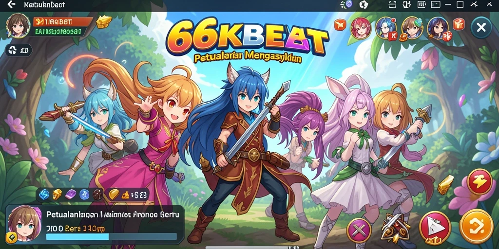 Tangkapan layar menunjukkan gameplay Anime yang epik dan seru.