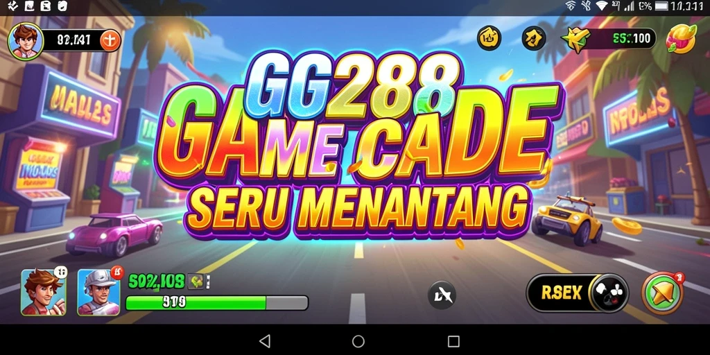 Screenshot utama GG288 menampilkan aksi seru dalam permainan Arcade.