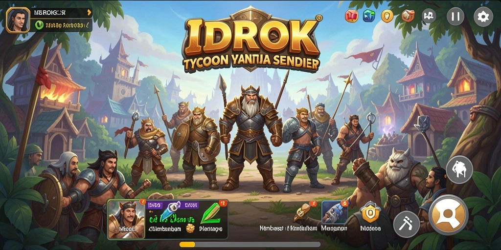Tampilan gameplay Tycoon yang menarik dan interaktif di IDROK.