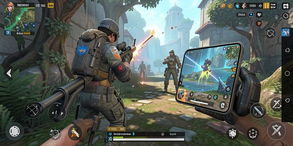 Screenshot menunjukkan pengalaman gameplay di dunia simulasi yang realistis.