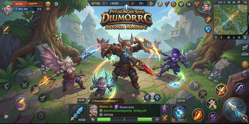 Screenshot MPO08 menampilkan aksi seru dalam pertempuran MMORPG.