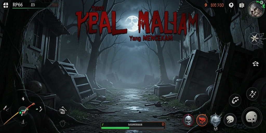 Gameplay menegangkan saat menjelajahi ruangan gelap dan menyeramkan.