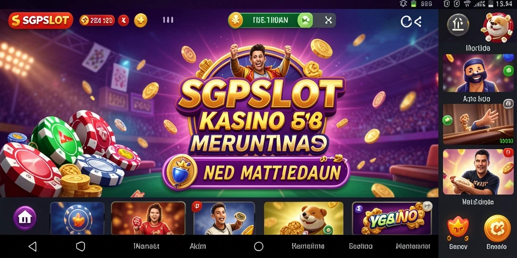 Screenshot menampilkan gameplay seru di SGPSLOT dengan berbagai pilihan mesin slot.