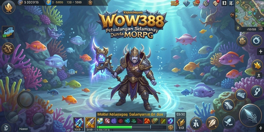 Tangkapan layar WOW388 menampilkan pertempuran epik dalam dunia MMORPG.
